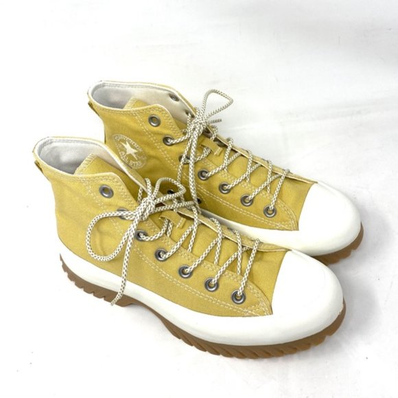 Converse Lugged 2.0 Utility Women's Sneakers High Trailhead Gold Canvas A03500C - Picture 2 of 9